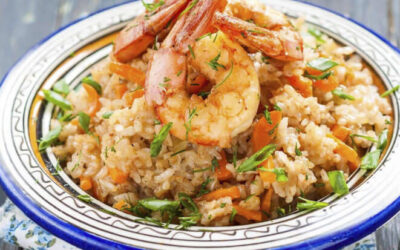 Rice with shrimps